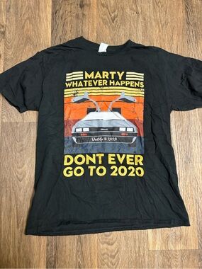 Port &CompanyBackToTheFutureShirt "Marty WhateverHappensDon't EverGoTo2020"SizeL